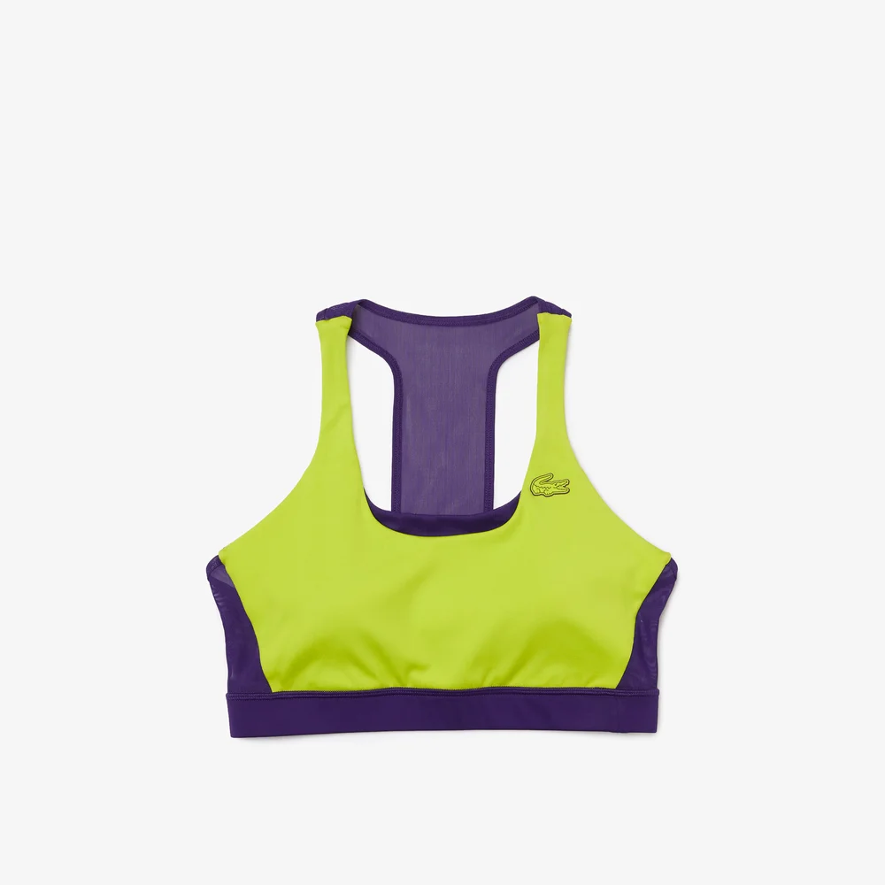 Women’s Lacoste SPORT Colour-Block Recycled Polyester Sports Bra