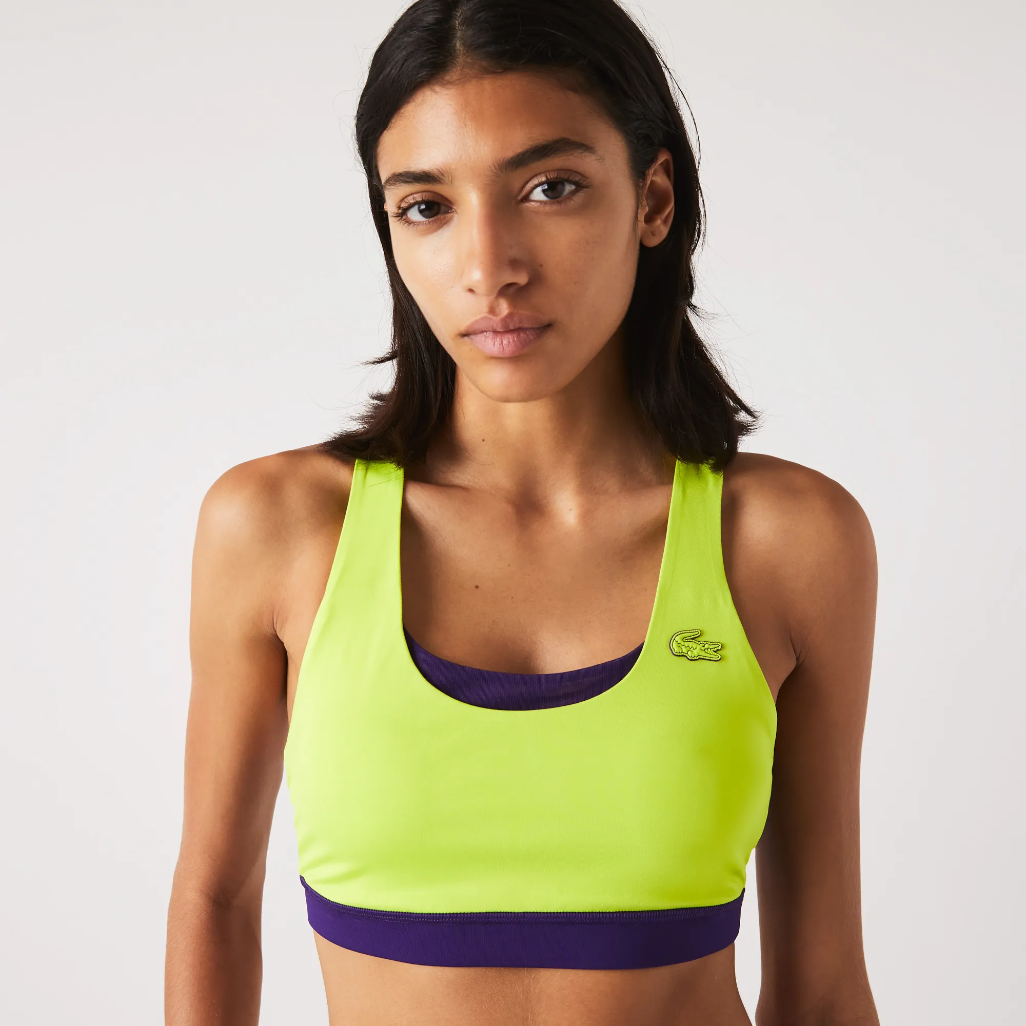 Women’s Lacoste SPORT Colour-Block Recycled Polyester Sports Bra