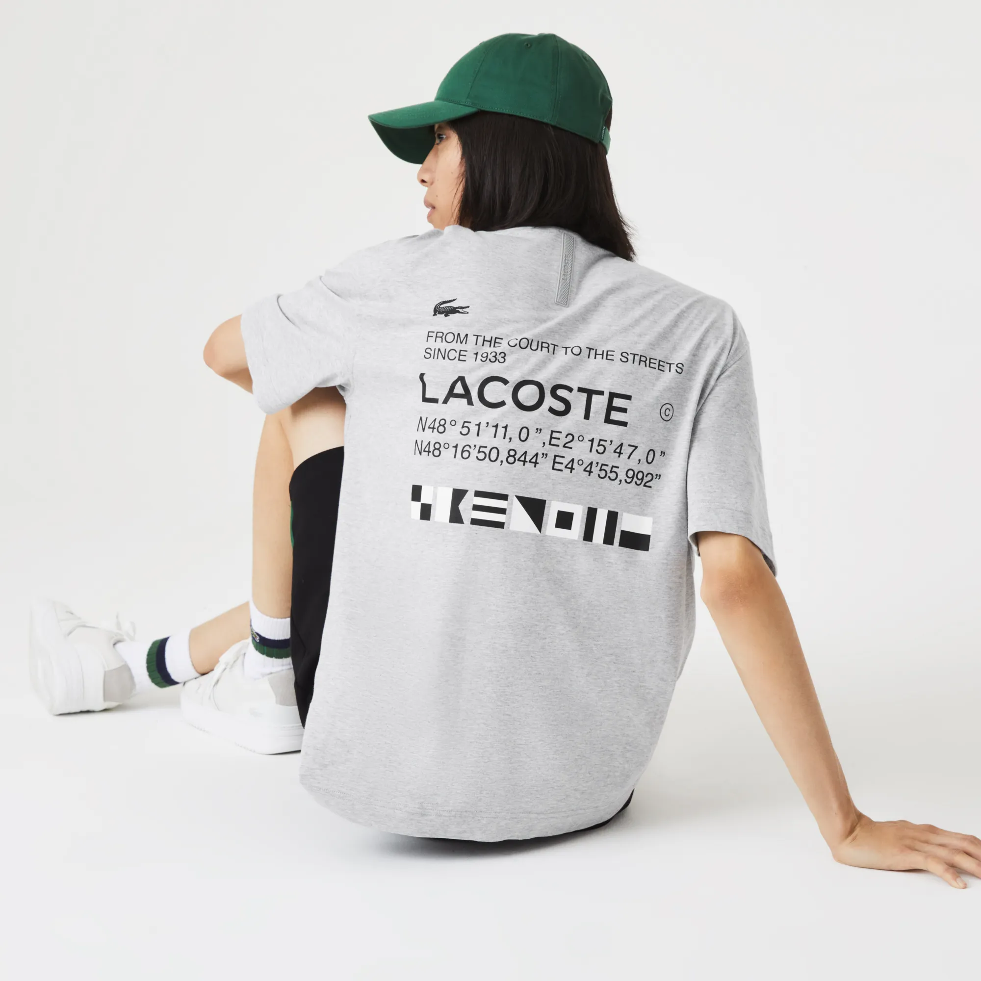 Áo Thun Lacoste Nam Dáng Rộng Họa Tiết In