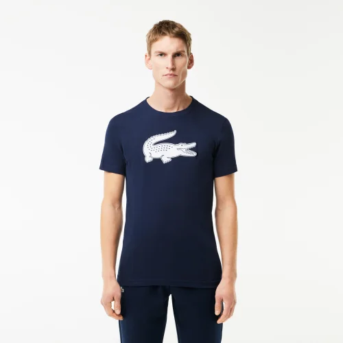 Men’s Lacoste SPORT 3D Print Crocodile Breathable Jersey T-shirt