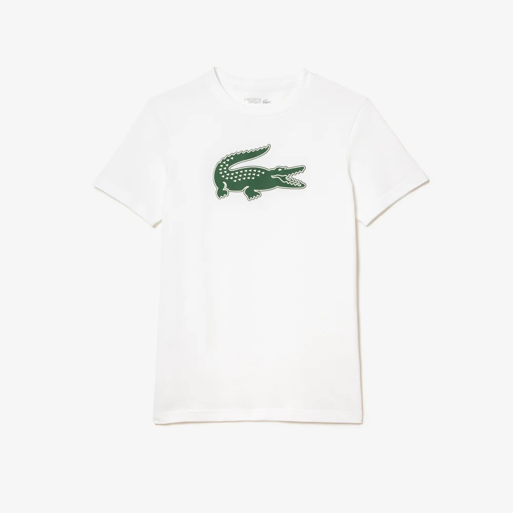 Men's Lacoste SPORT 3D Print Crocodile Breathable Jersey T-shirt