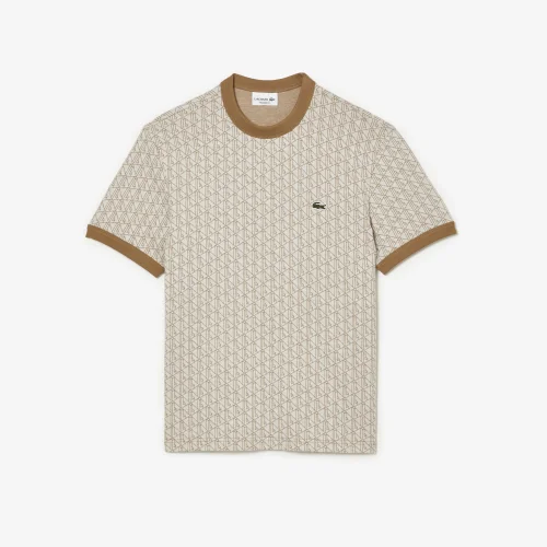 Regular Fit Jacquard Monogram T-shirt