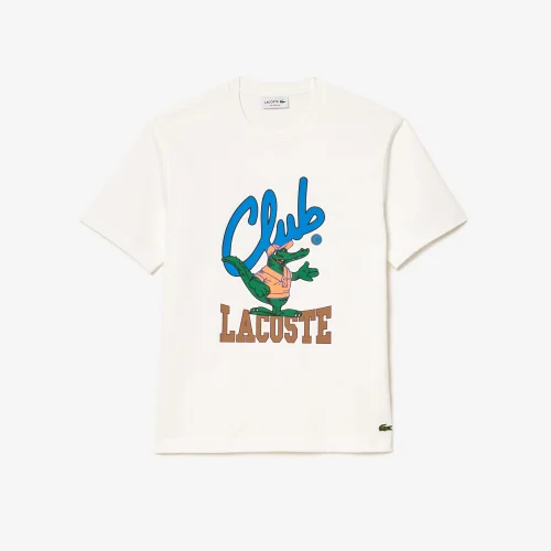 Áo Thun Lacoste Unisex In Ngực Áo