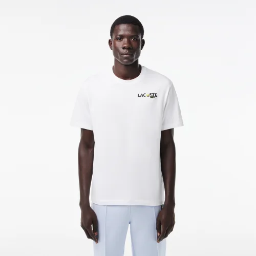 Heavy Cotton Jersey Back Print T-shirt - White • 001