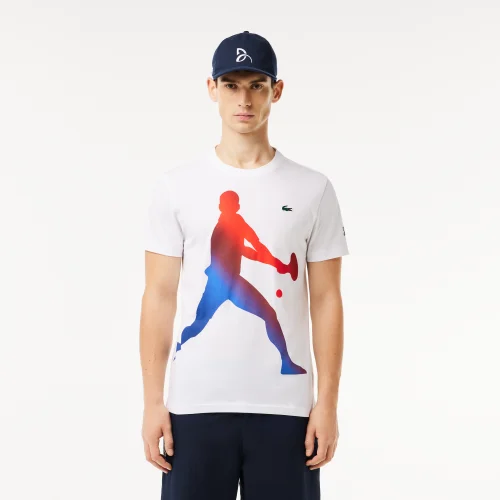 Set Áo Thun Và Mũ Tennis Lacoste Nam x Novak Djokovic