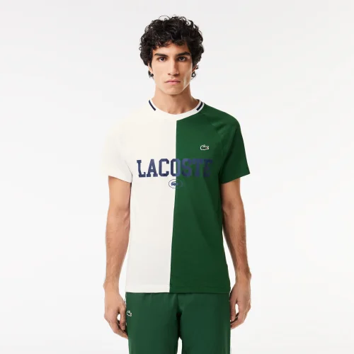 Áo Thun Lacoste Unisex Màu Nhuộm Tự Nhiên Chất Liệu Jersey