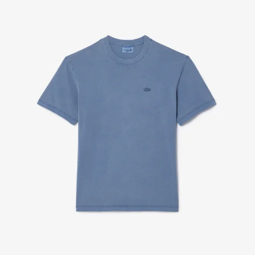 Áo Thun Lacoste Unisex Màu Nhuộm Tự Nhiên Chất Liệu Jersey