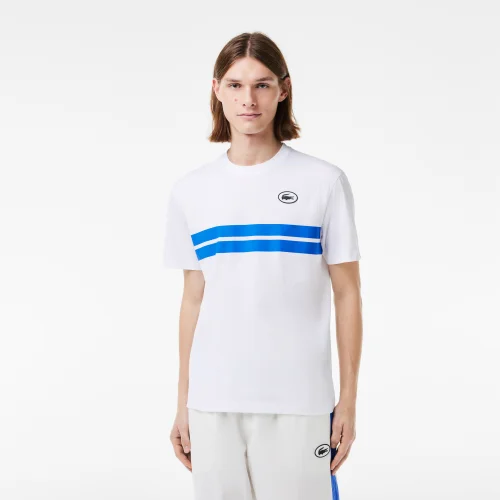 Áo Thun Lacoste Nam Di Sản Họa Tiết In Chất Liệu Cotton