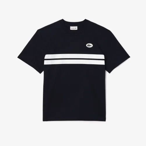 Áo Thun Lacoste Unisex Màu Nhuộm Tự Nhiên Chất Liệu Jersey