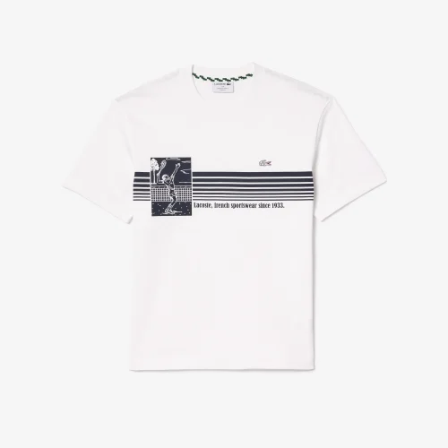 French Made Tennis Print Heavy T-shirt