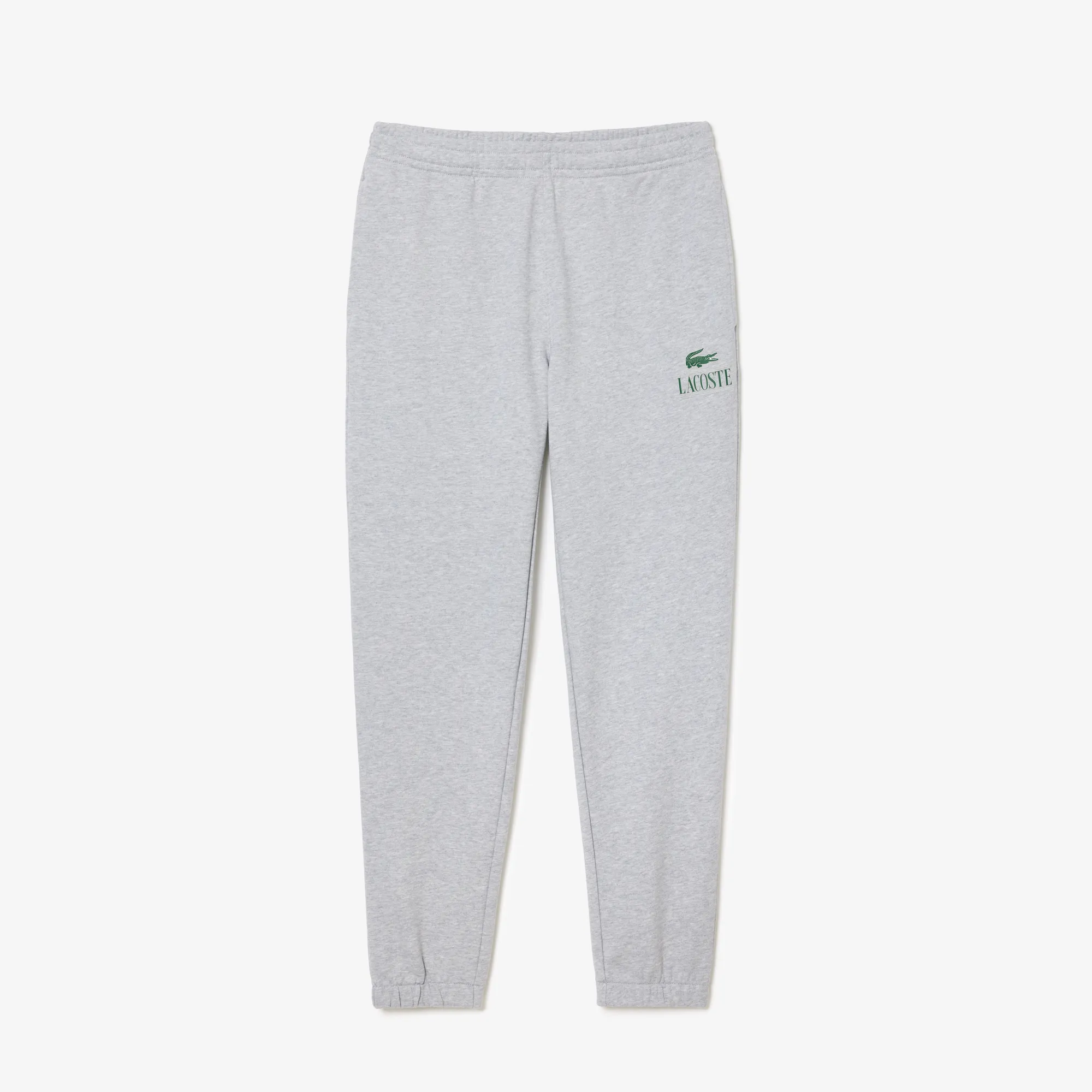 Men’s Slim Fit Heathered Cotton Blend Tracksuit Trousers