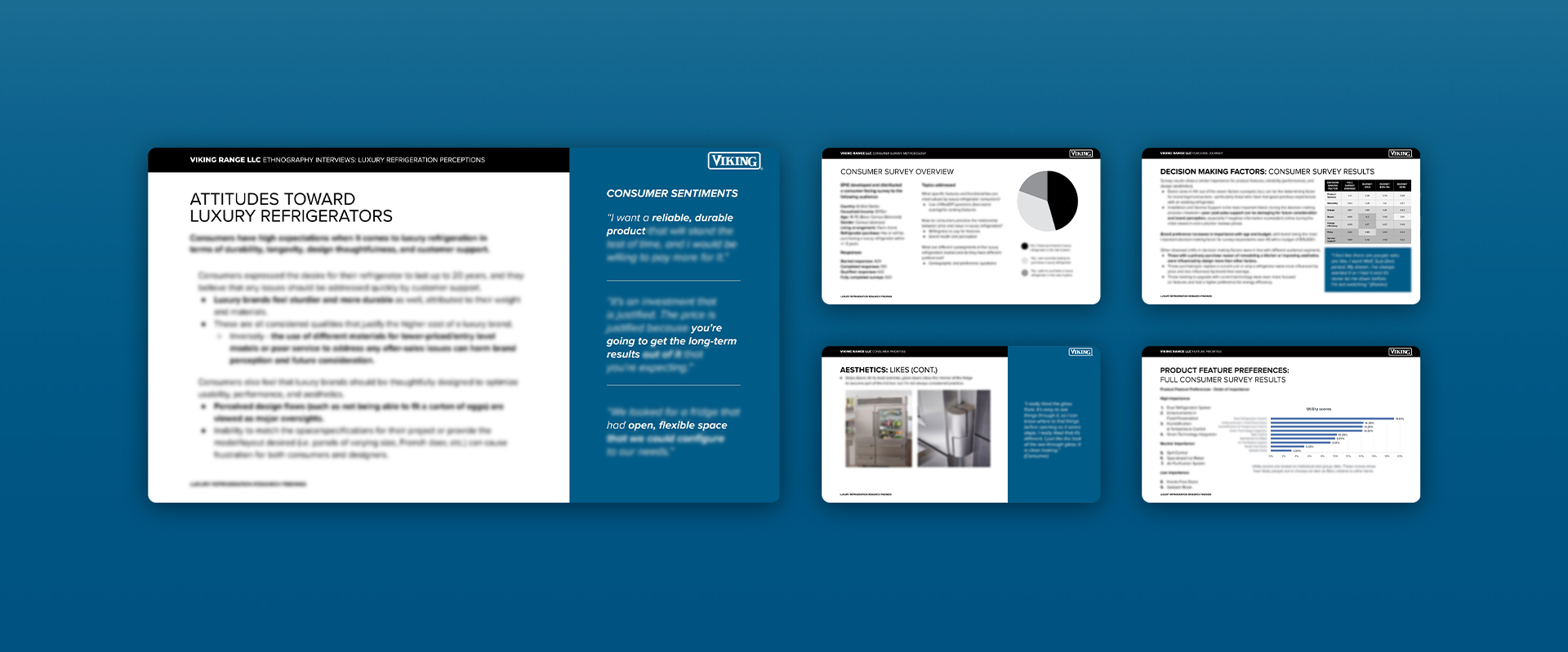 Image of reports for Viking Refrigerators.