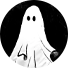 Graphic of a ghost.