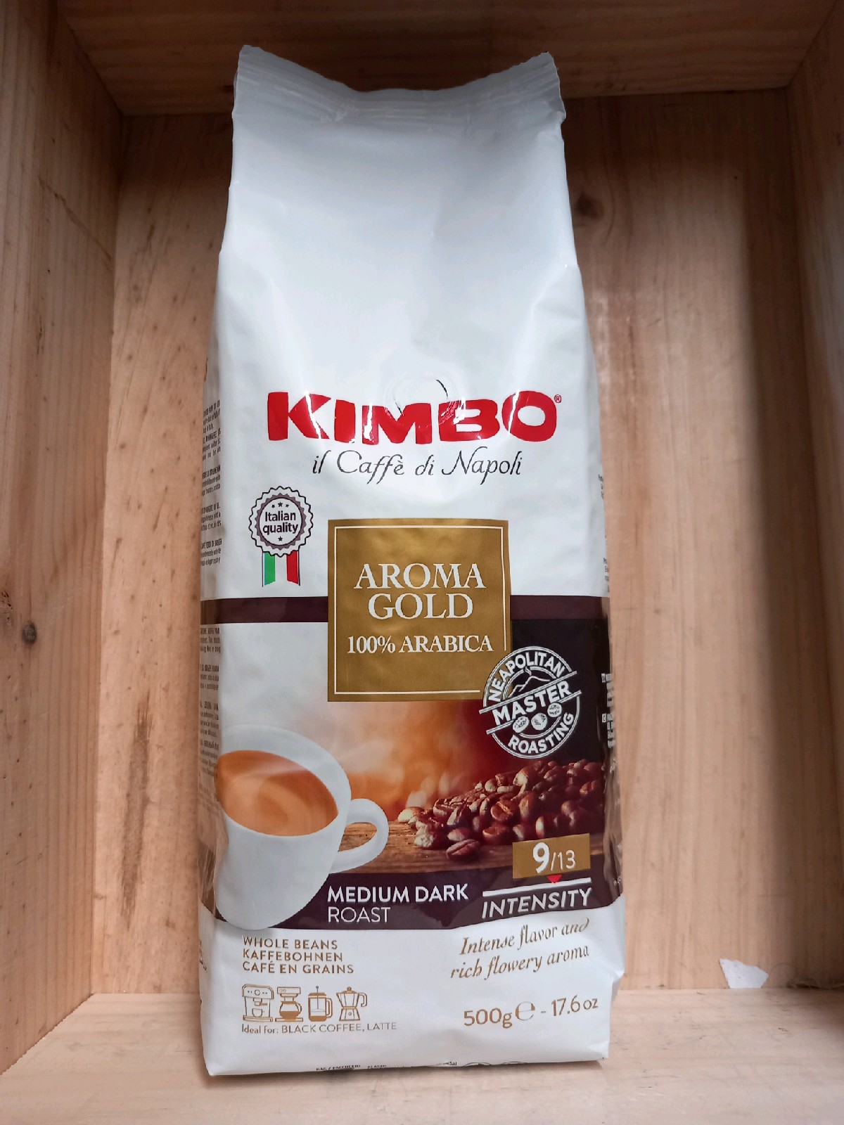 Kimbo café en grain aroma gold 500gr