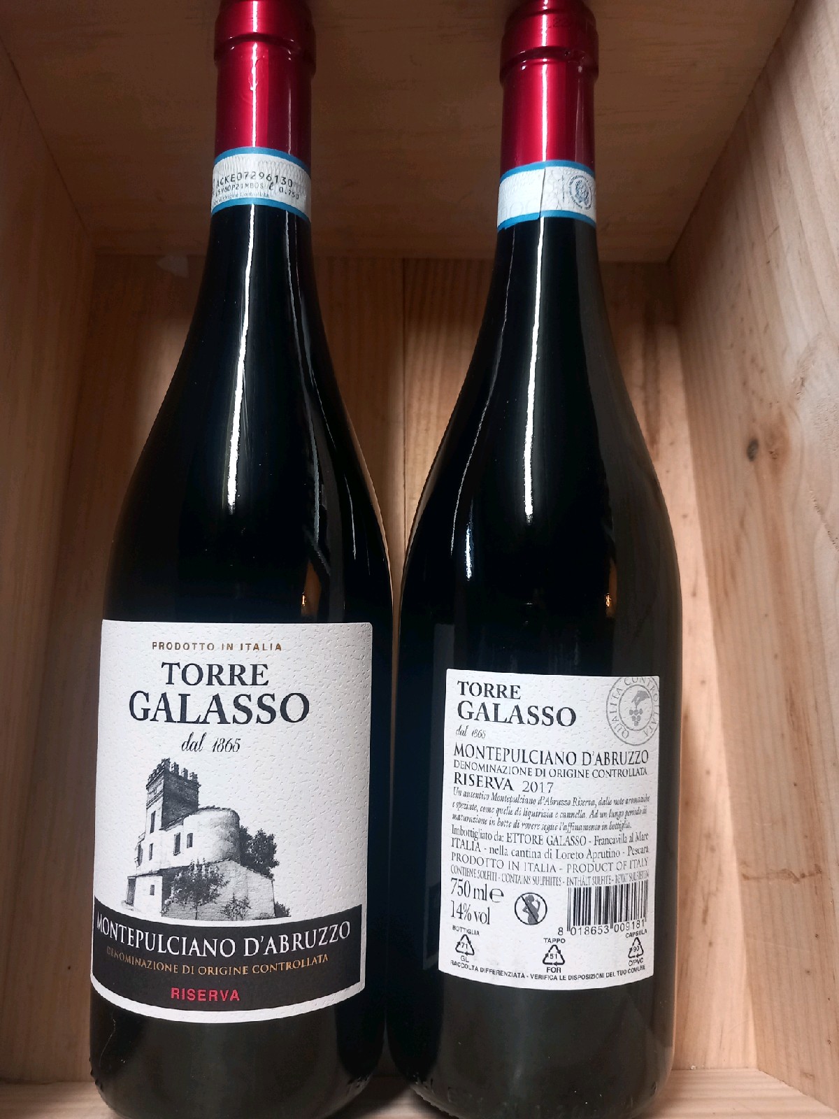 Torre Galasso montepulciano vin rouge 75cl 14%