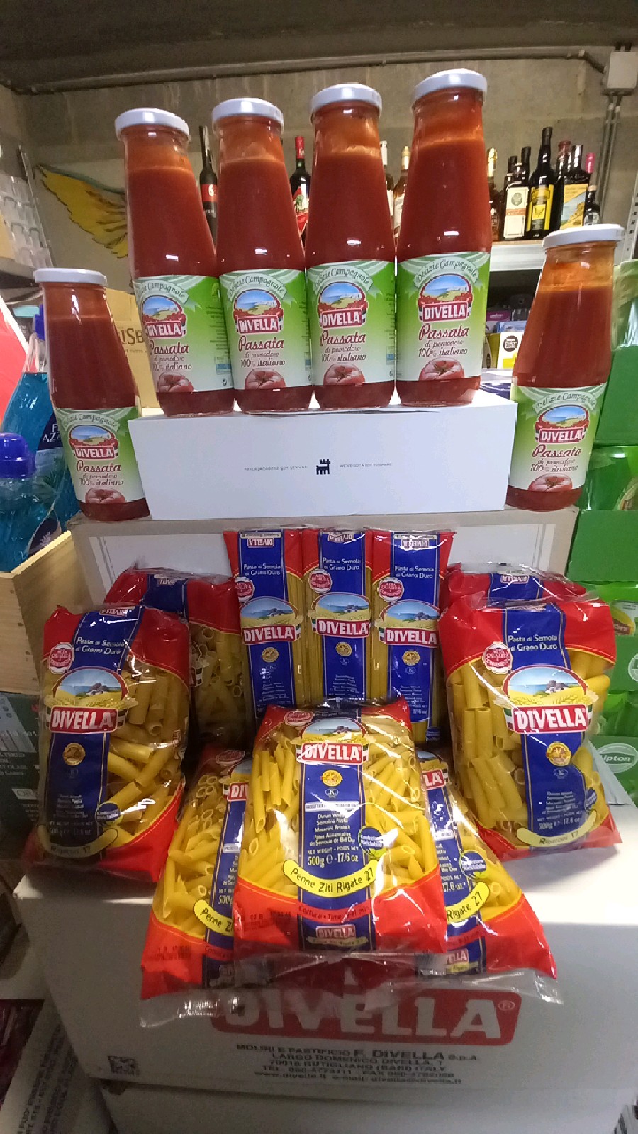 Colis Divella 10x500gr + 6 passata