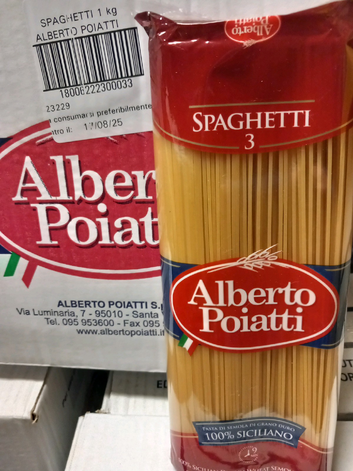 Spaghetti n°3 1kg Alberto poiatti