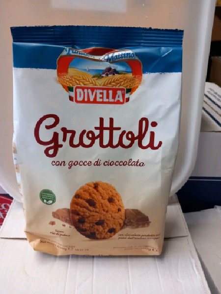 Divella biscuit Grottoli pépite de chocolat 400gr