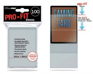 Ultra Pro PRO-Fit Standard Deck Inner Sleeves 66x91mm (100 Θήκες)