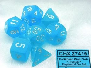 Frosted Caribbean Blue 7-Die Set