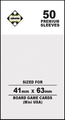 Kaissa Sleeves - Premium Mini USA 41x63mm (50 Θήκες)