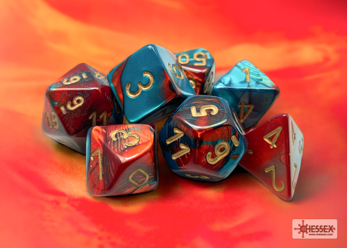 0005295_gem20red20teal_a.jpg.jpeg Chessex Gemini Red-Teal/gold Polyhedral 7-Dice Set