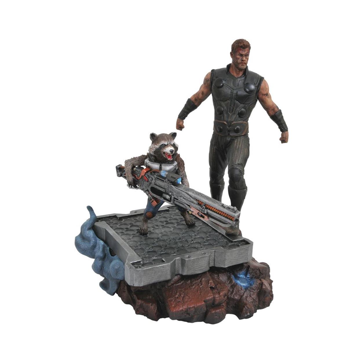 0094806-1.jpeg Diamond Marvel Premier Avengers 3 - Thor & Rocket Statue (30cm) (Apr182163)
