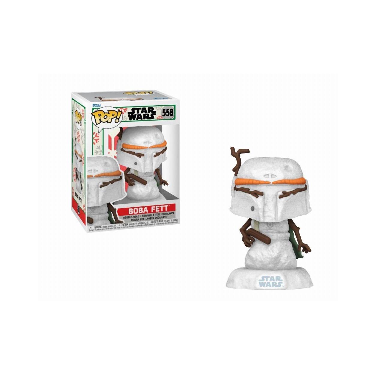 0095373.jpeg Funko Pop! Disney Star Wars: Holiday - Boba Fett (SNWMN) #558 Bobble-Head Vinyl Figure