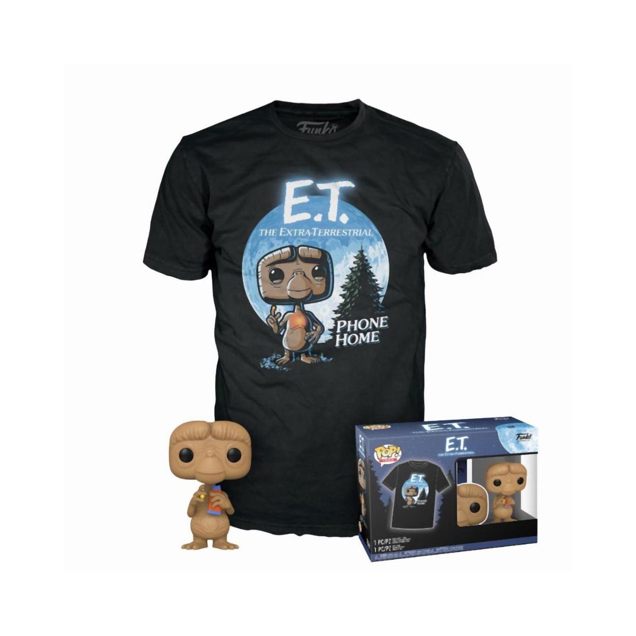 0095735.jpeg Funko Pop! & Tee (Adult): E.T. - E.T. with Candy (Special Edition) Vinyl Figure & T-Shirt (XL)