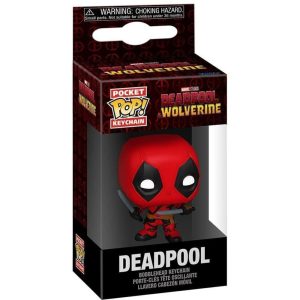 Funko Pocket Pop: Deadpool Wolverine - Deadpool Bobble Head Vinyl Figure Keychain