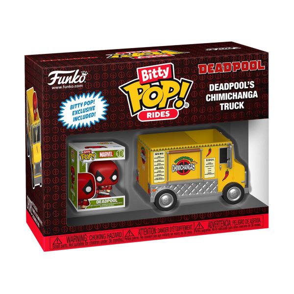Funko Bitty Pop! Rides: Marvel - Deadpool and Deadpool's Chimichanga Truck Vinyl Figure