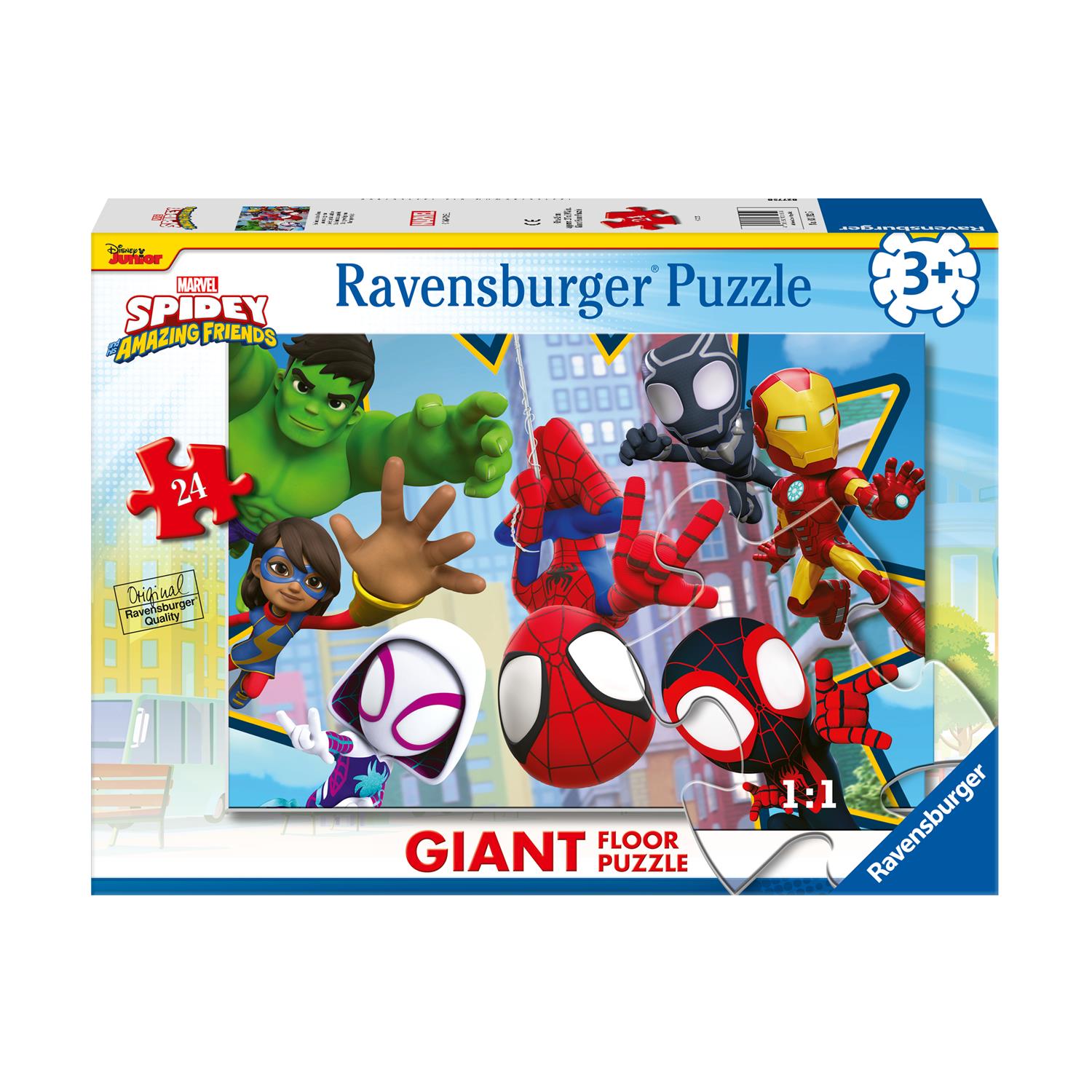 0120531.jpeg Ravensburger Giant Floor Puzzle Marvel: Spidey and his Amazing Friends - An Amazing Team (24pcs) (31825)