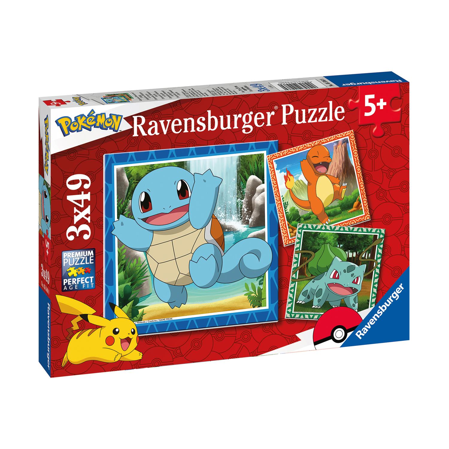 0120618.jpeg Ravensburger Puzzle: Pokemon - Charmander, Bulbasaur and Squirtle (3x49pcs) (5586)