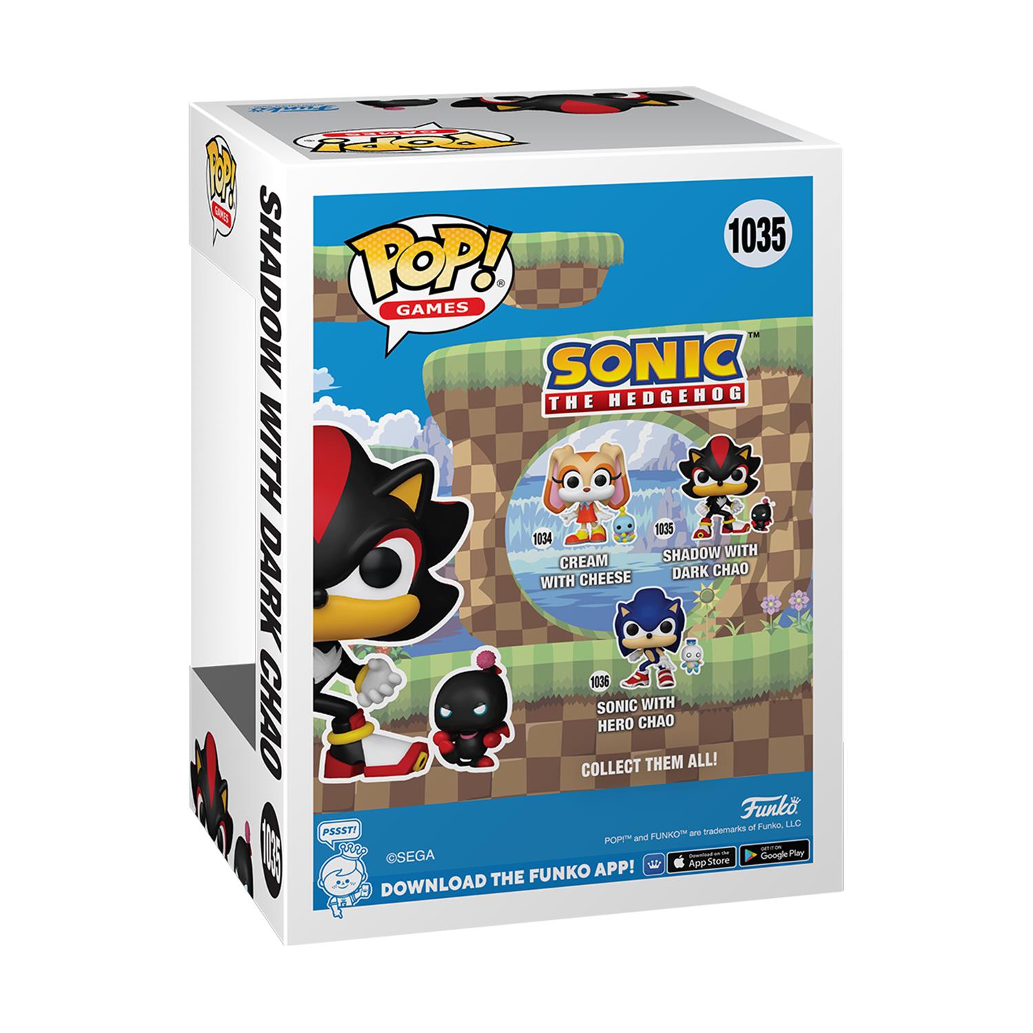 0121006-3-1.jpeg Funko Pop! Games: Sonic The Hedgehog - Shadow with Dark Chao #1035 Vinyl Figures