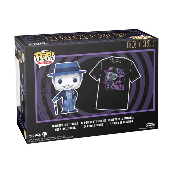 Funko Pop! & Tee (Adult): Batman (1989) - The Joker Vinyl Figure & T-Shirt (M)