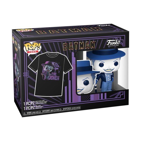 Funko Pop! & Tee (Adult): Batman (1989) - The Joker Vinyl Figure & T-Shirt (M)
