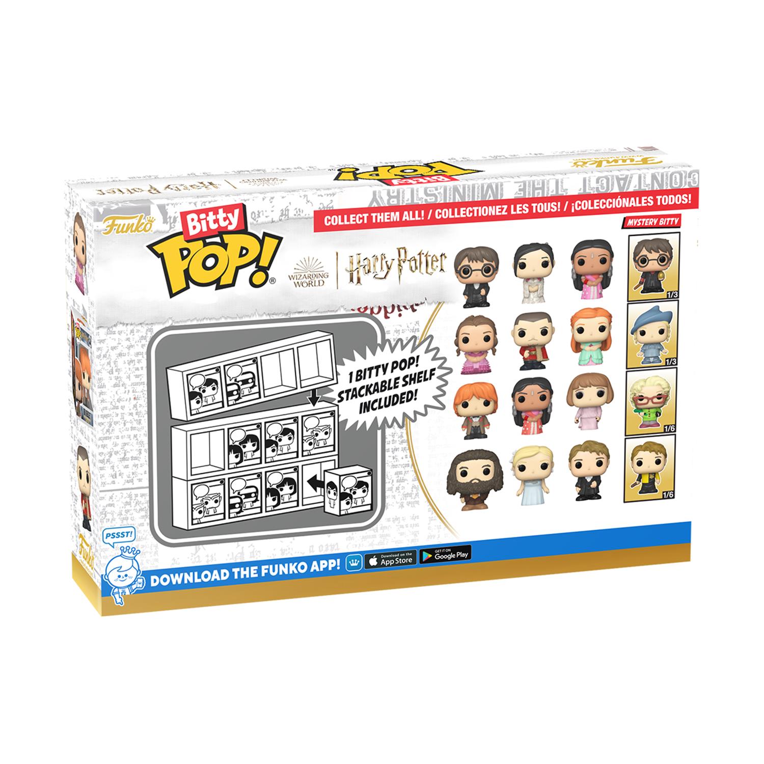 0121216.jpeg Funko Bitty Pop! 4-Pack: Harry Potter Goblet of Fire - Rubeus Hagrid, Fleur Delacour, Cedric Diggory, Mystery Pop! Vinyl Figures