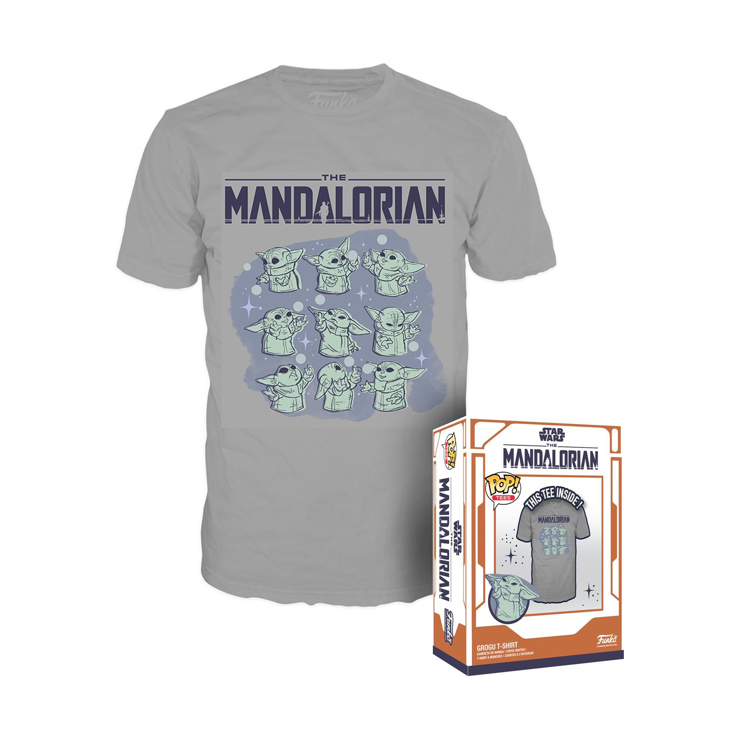 0123210.jpeg Funko Boxed Pop! Tees: Star Wars: The Mandalorian - Grogu On Ship T-Shirt (M)