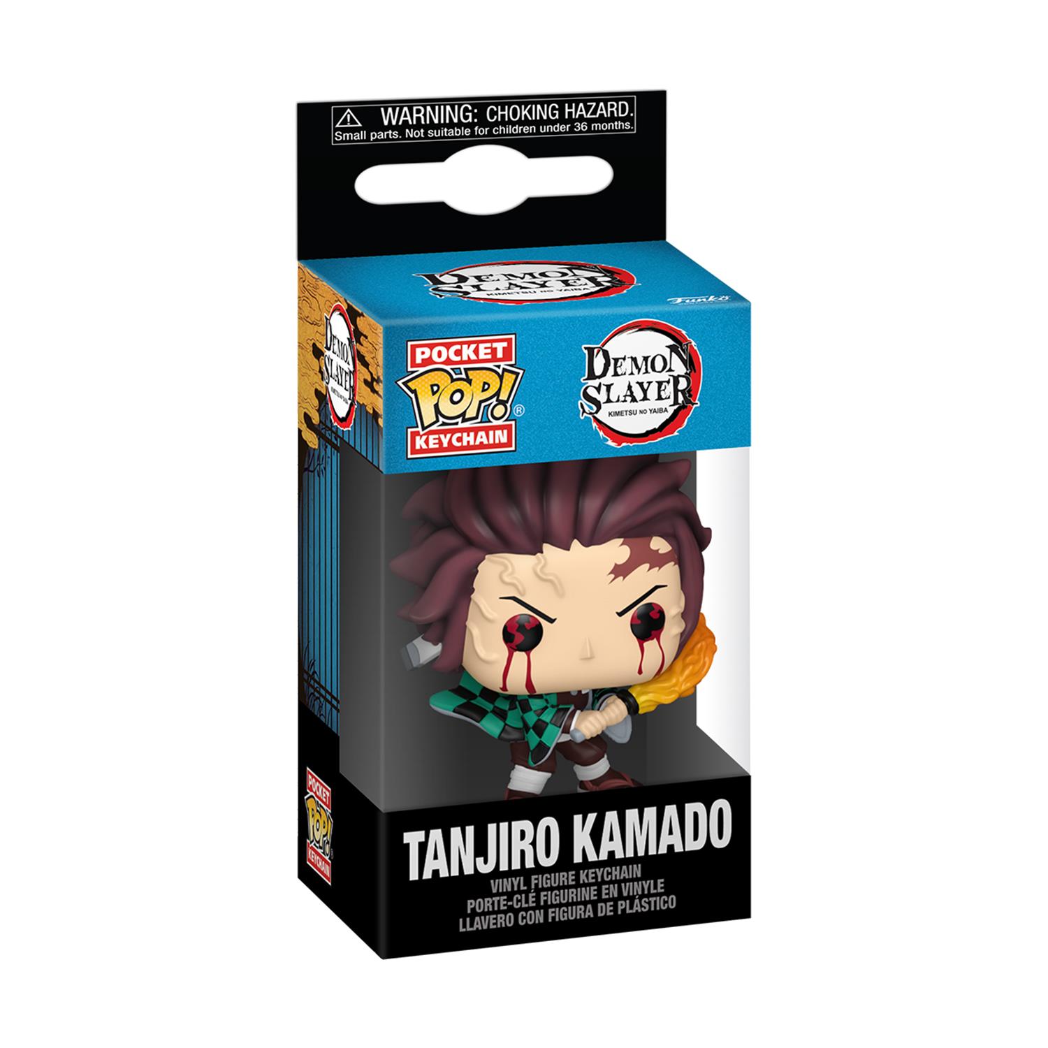 0126462.jpeg Funko Pocket Pop!: Demon Slayer - Tanjiro Kamado (Sun Breathing) Vinyl Figure Keychain