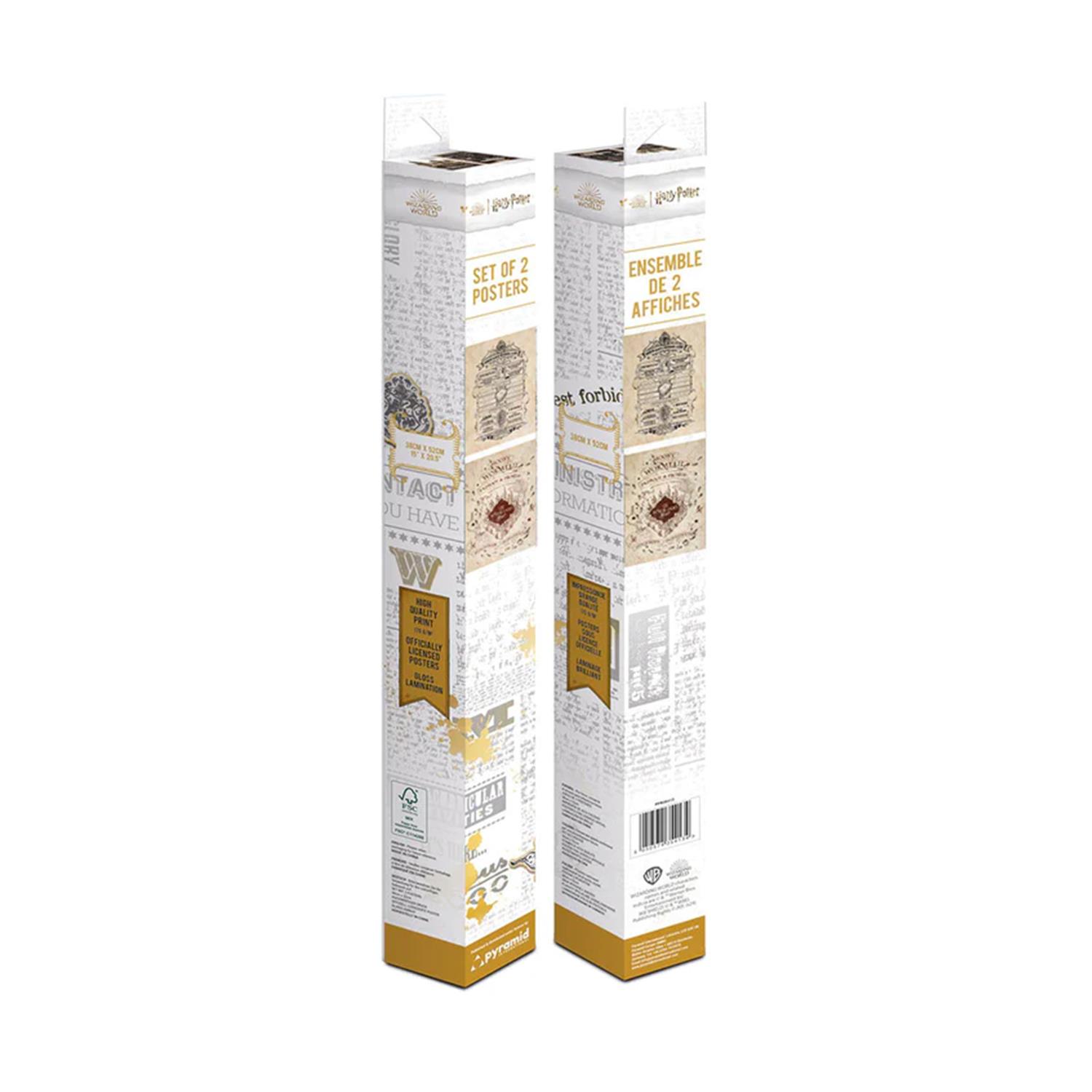 0129713.jpeg Pyramid: Harry Potter (Map And School List) Boxed Posters (52x38cm) (PPB35442)