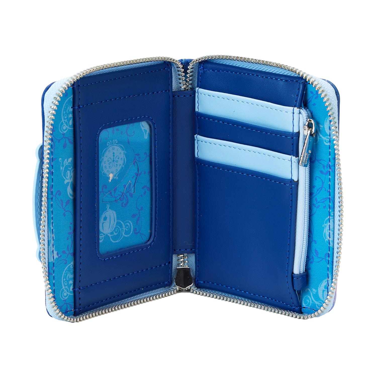 0137132.jpeg Loungefly Disney: Cinderella 75Th Anniversary Zip Around Wallet (WDWA3215)