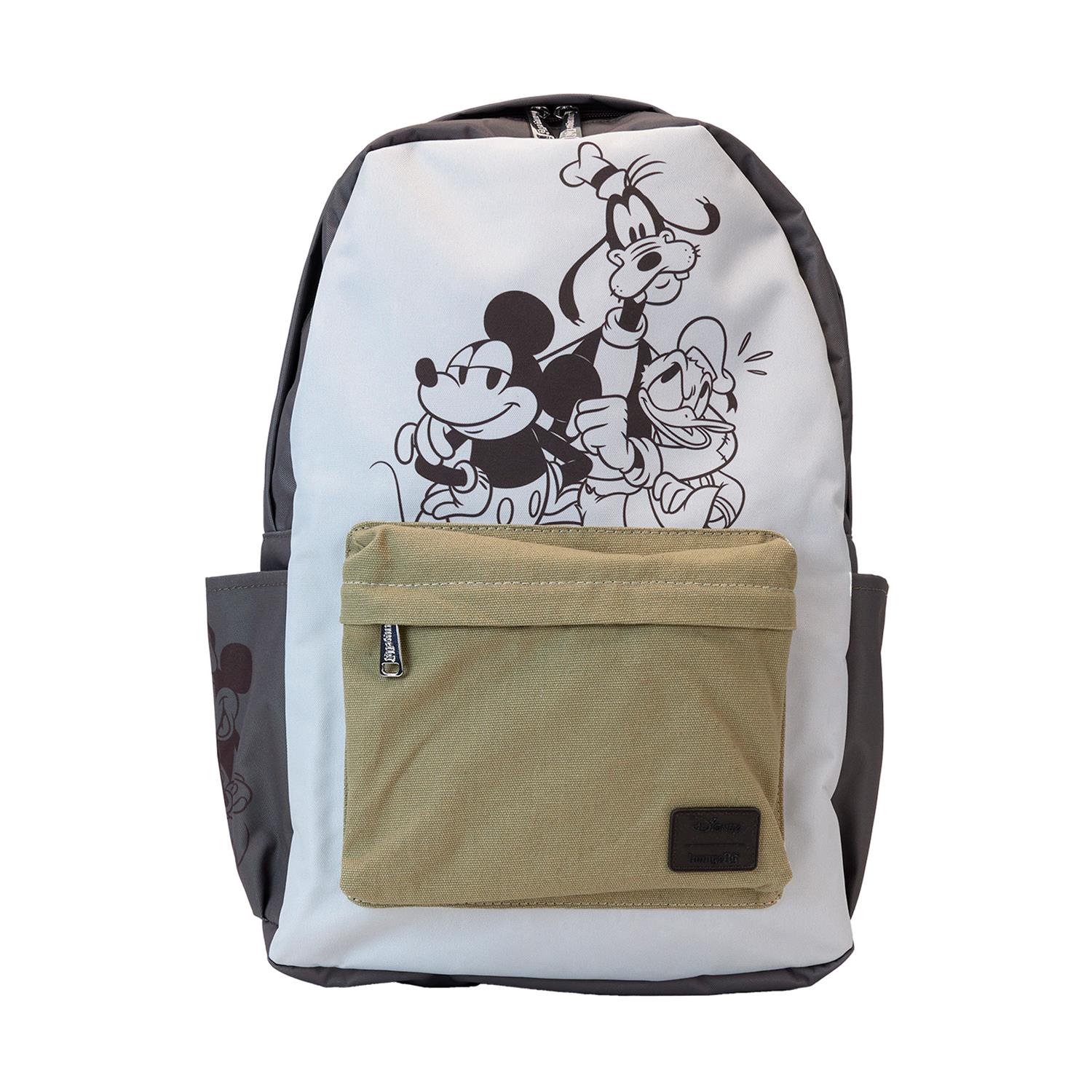 0137141.jpeg Loungefly Disney: Mickey And Friends Canvas & Nylon Full-Size Backpack (WDBK3904)