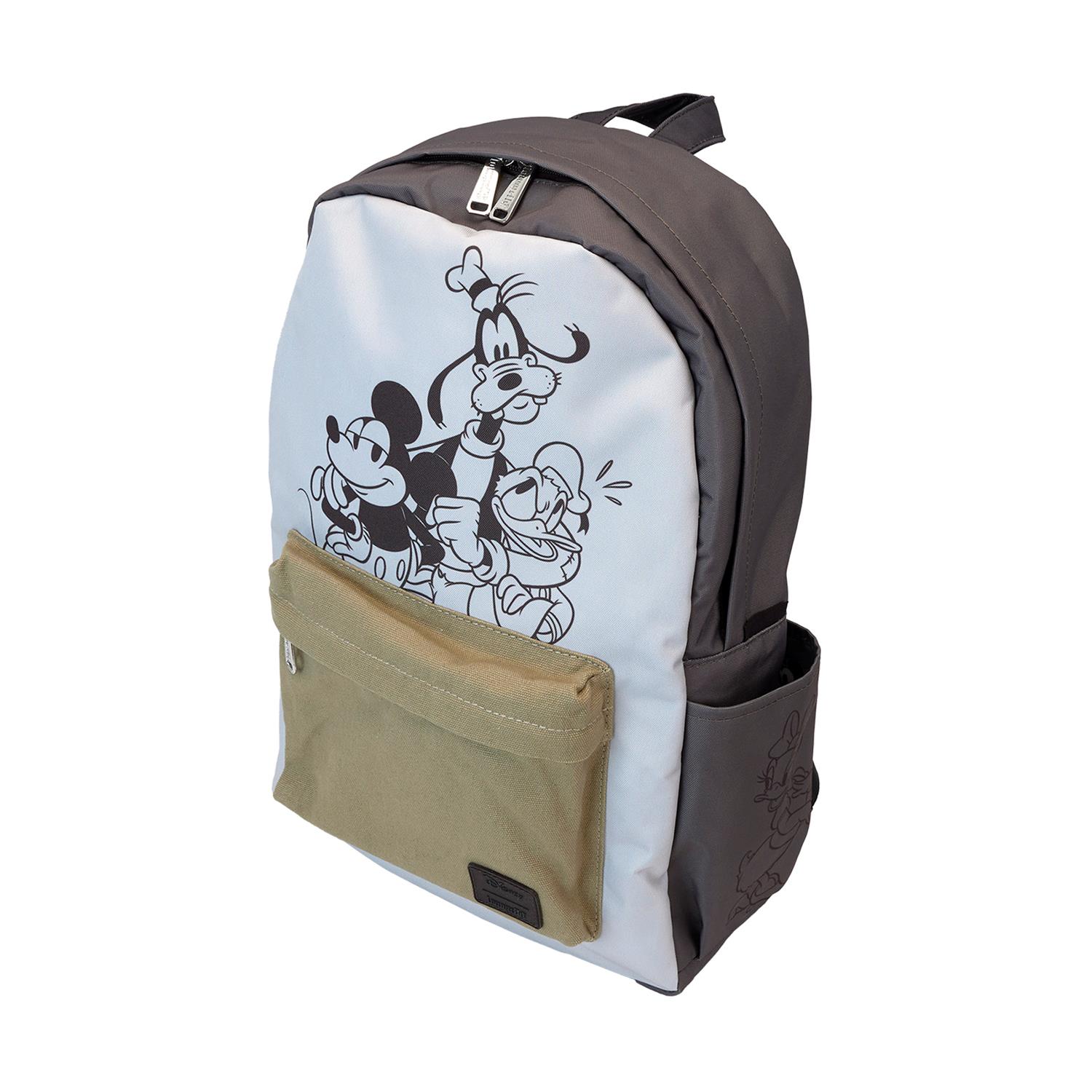 0137143.jpeg Loungefly Disney: Mickey And Friends Canvas & Nylon Full-Size Backpack (WDBK3904)
