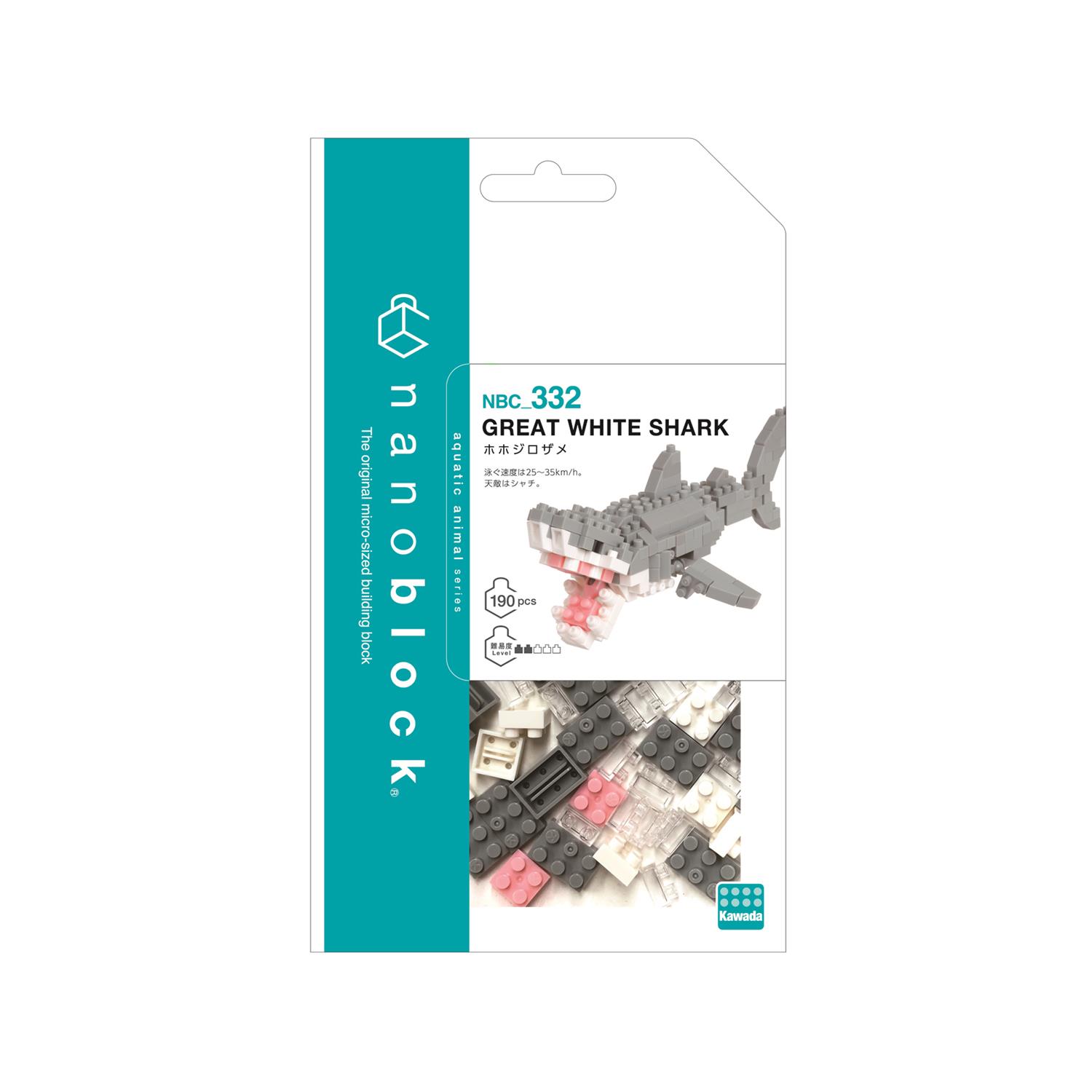 Bandai Nanoblock : Animal – White Shark Building Block Figure (NBC332)
