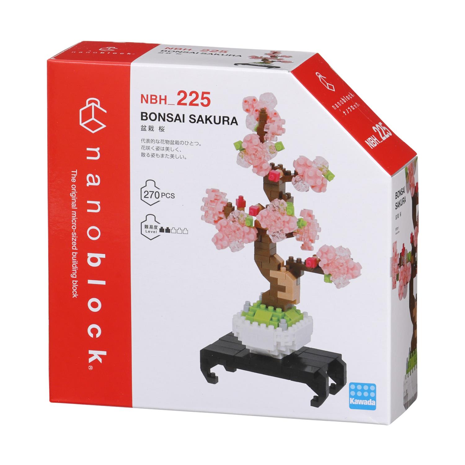 Bandai Nanoblock: Object – Pink Bonsai Building Block Figure (NBC225)
