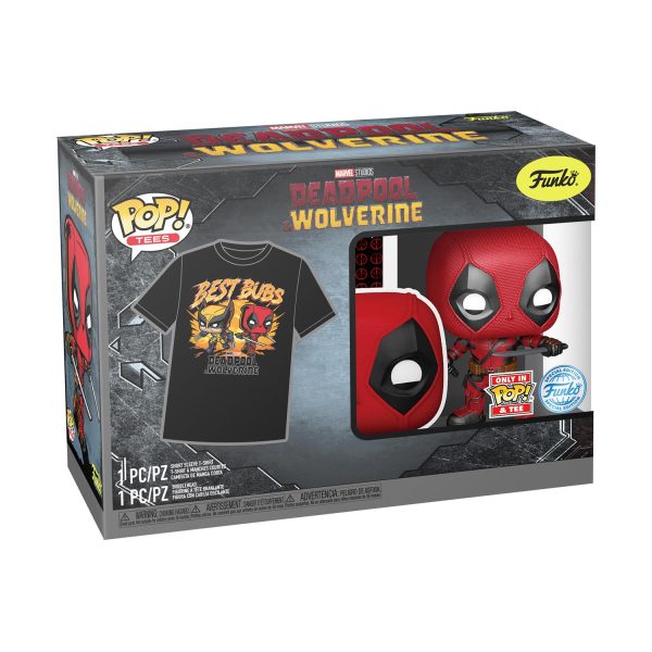 Funko Pop! & Tees (Adult): Deadpool & Wolverine - Deadpool & Wolverine Best Bubs Bobble-Head (S)