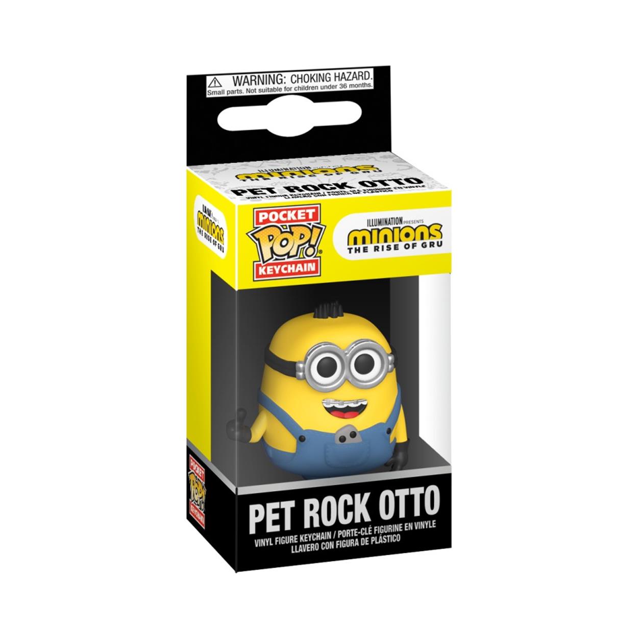 0142756.jpeg Funko Pocket Pop!: Minions The Rise Of Gru - Pet Rock Otto Vinyl Figure Keychain