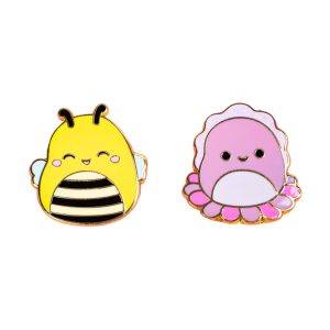 Fizz Squishmallows - Sunny & Auggie Pin Badges x 2 CDU (350162)
