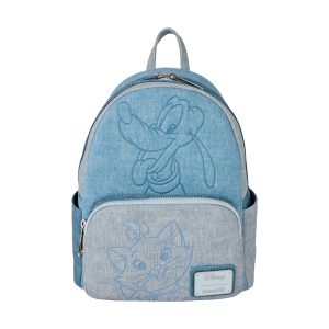 Loungefly Disney: Dogs & Cats Faux Denim Mini Backpack (WDBK4023)