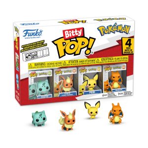 Funko Bitty Pop! 4-Pack: Pokemon - Bulbasaur, Flareon, Pichu, Charizard Vinyl Figures